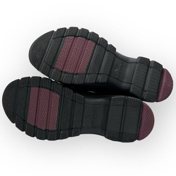 NWOT Sperry Women's Duck Float Zip Seacycled Winter Boot 88064 black womens size - Picture 9 of 10